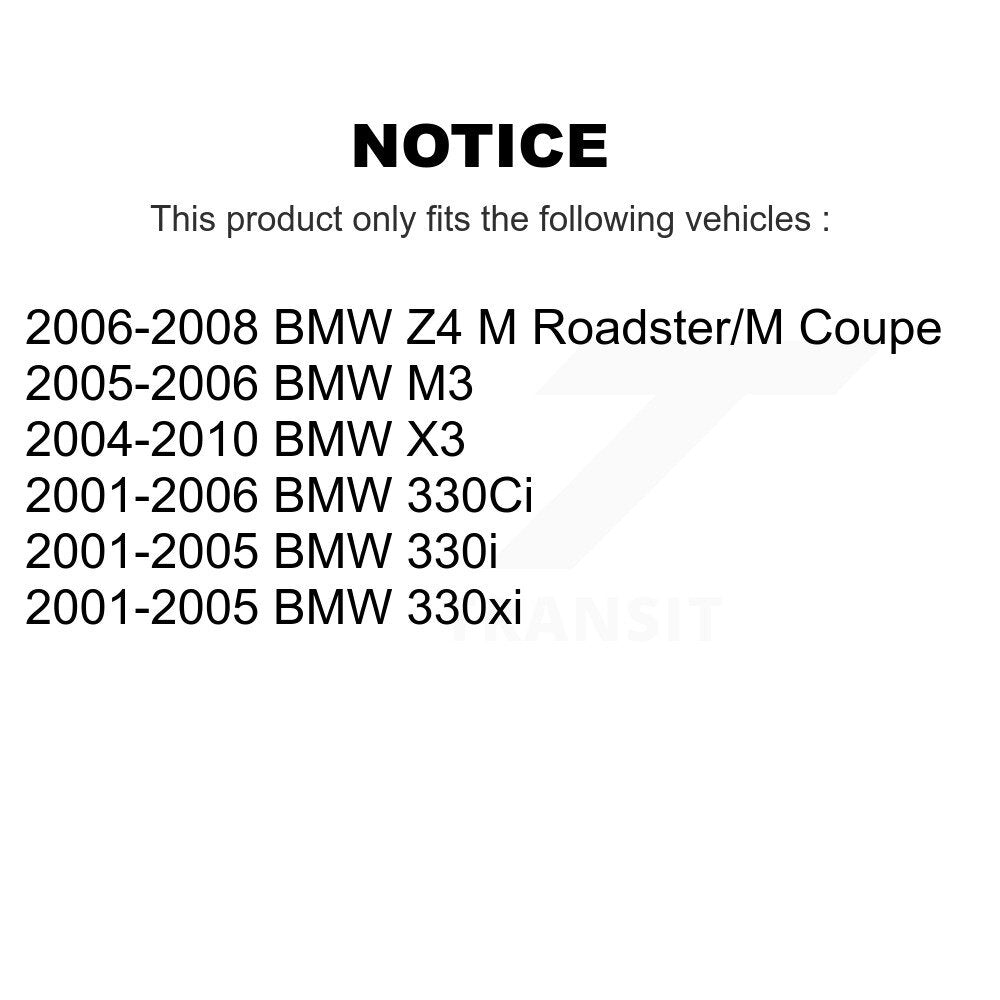 Kit de plaquettes de frein en céramique avant et arrière, pour BMW X3 330Ci Z4 330i 330xi M3 KCX-100425