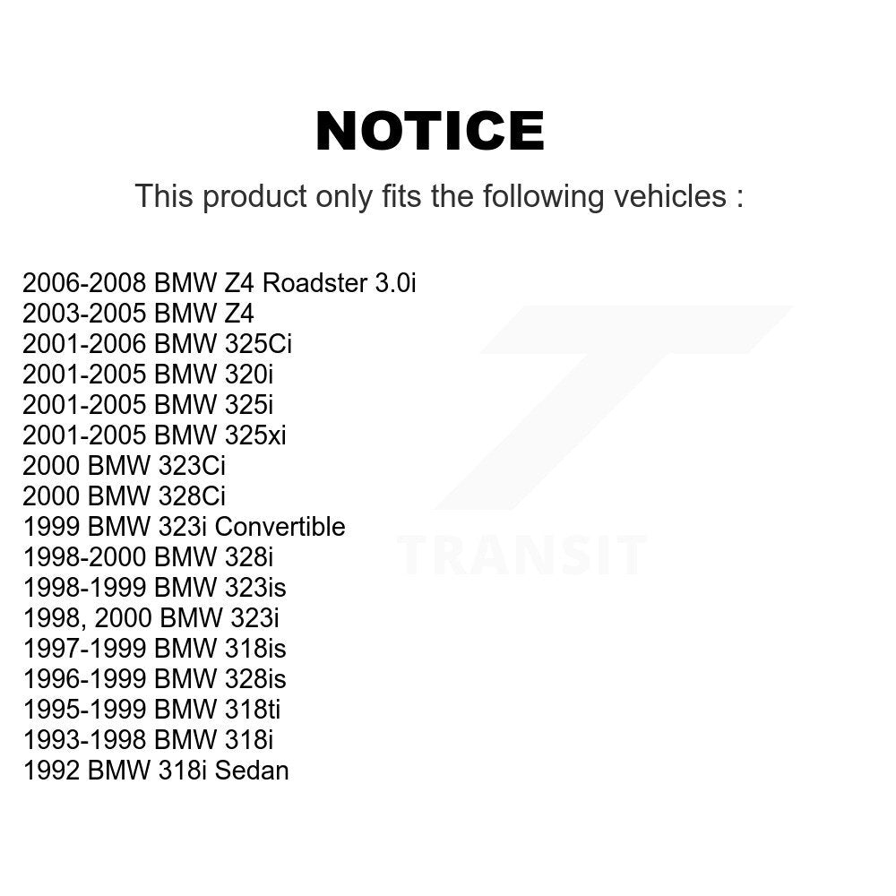 Kit de plaquettes de frein en céramique avant et arrière, pour BMW Z4 325i 325Ci 320i 325xi 328i 323i 318