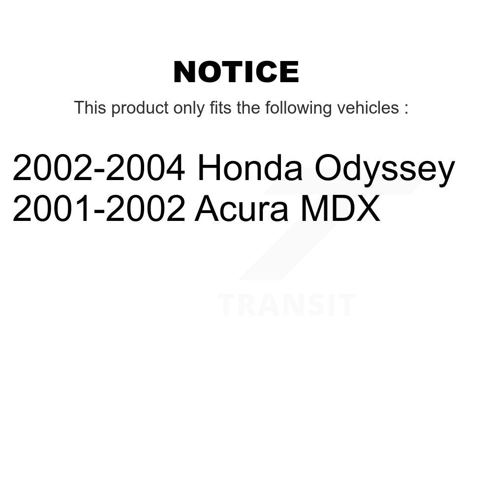 Kit de plaquettes de frein en céramique avant et arrière, pour Honda Odyssey Acura MDX KCX-100508