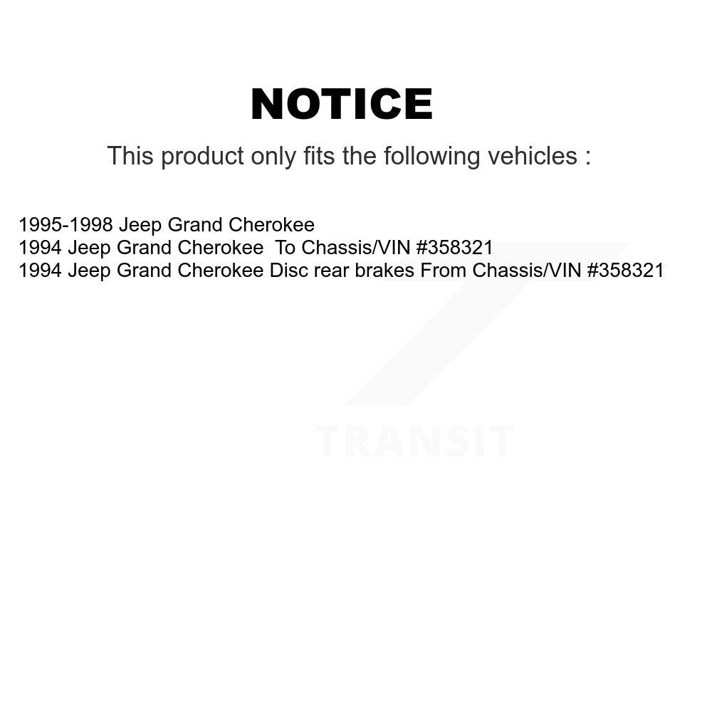 Kit de plaquettes de frein en céramique avant et arrière, pour Jeep Grand Cherokee KCX-100512