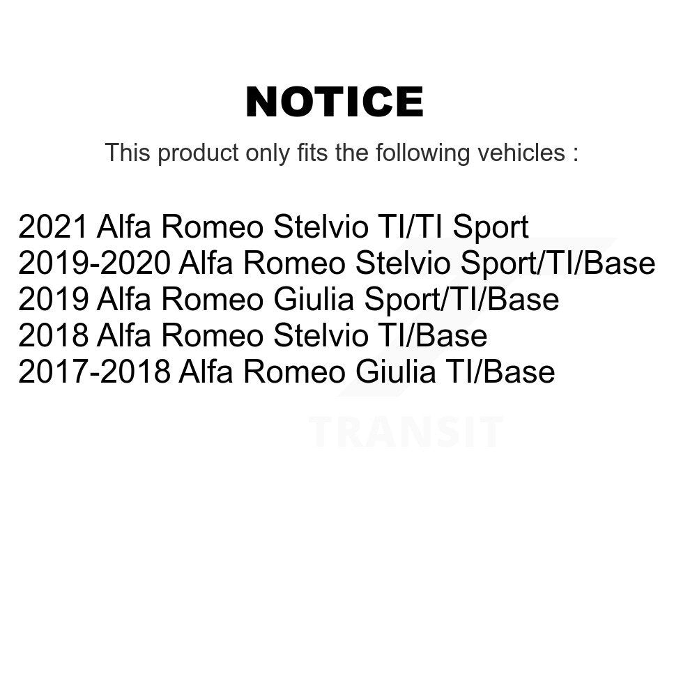 Kit de plaquettes de frein en céramique avant et arrière, pour Alfa Romeo Stelvio Giulia KCX-100650