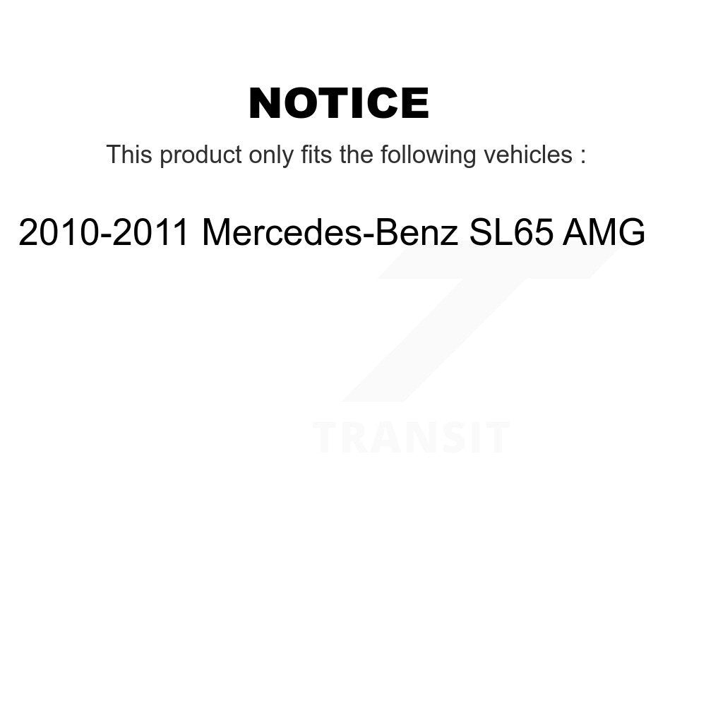 Kit de plaquettes de frein en céramique avant et arrière, pour Mercedes-Benz SL65 AMG 2010 – 2011