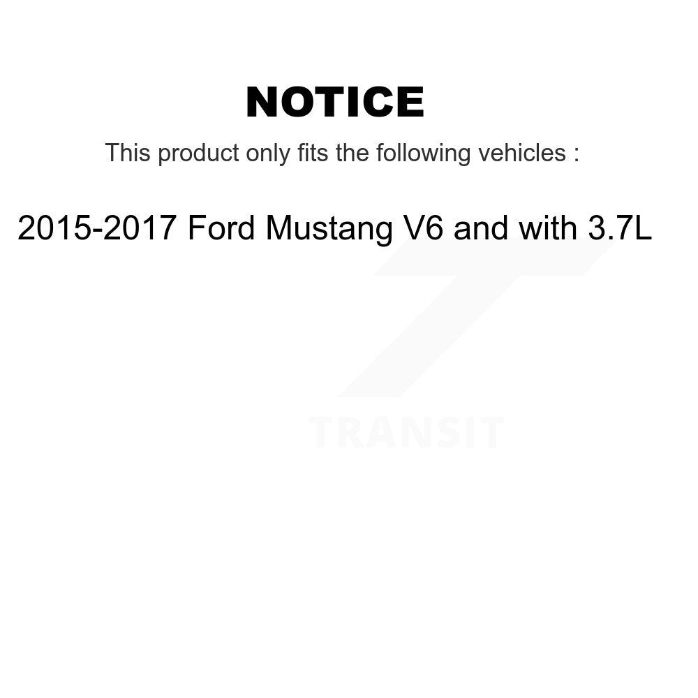 Kit de rotors de frein à fente avant et arrière percés pour Ford Mustang V6 2015-2017 avec 3.7