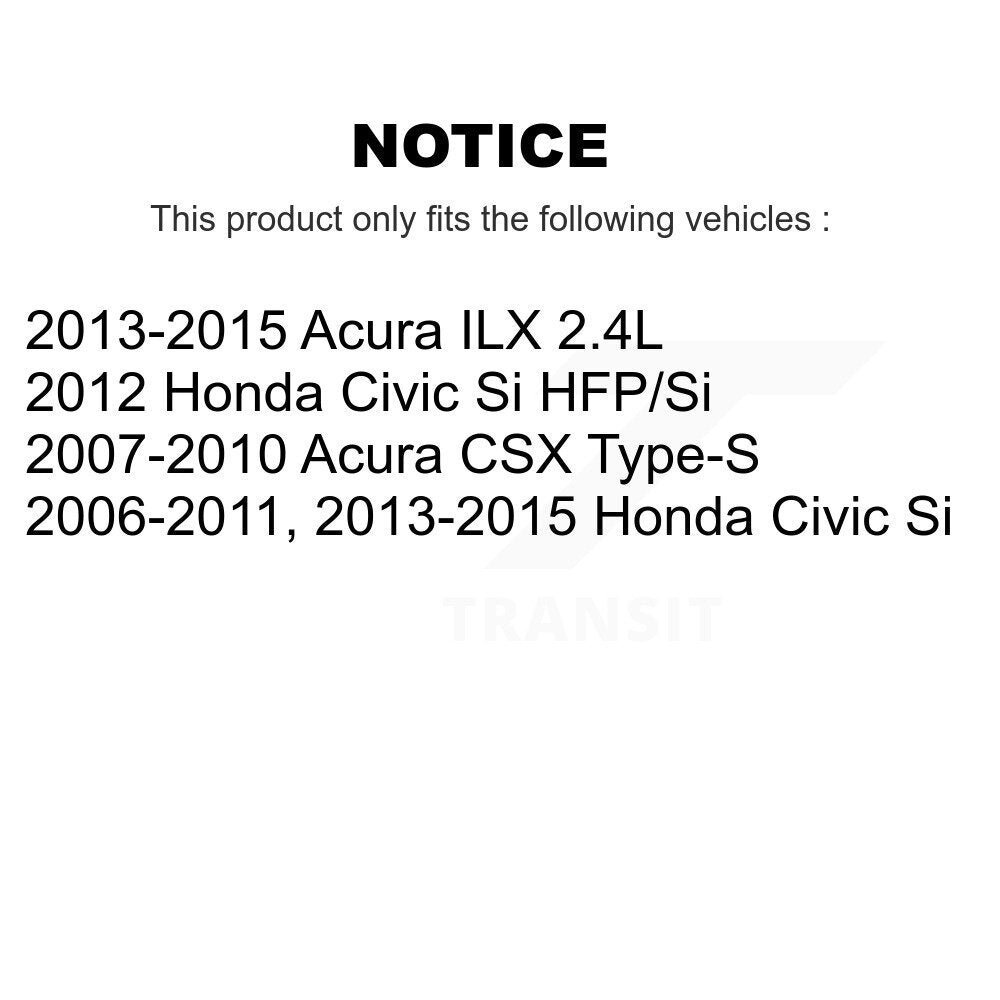 Kit de rotors de frein à disque à fente de forage avant et arrière, pour Honda Civic Acura CSX IL