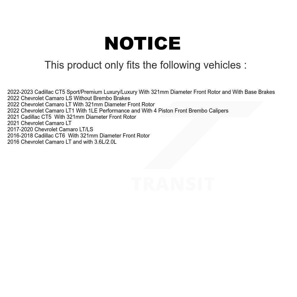 Kit de Rotor de frein à disque, fente de perçage avant et arrière, pour Chevrolet Camaro Cadillac CT5 CT