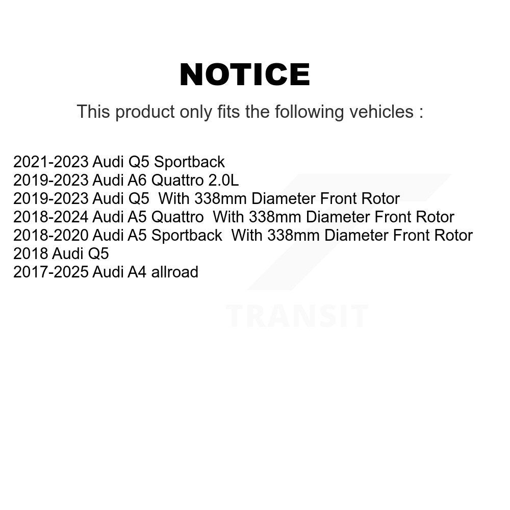 Kit de rotors de frein à fente avant et arrière, pour Audi Q5 A5 Sportback A4 Quattro A6
