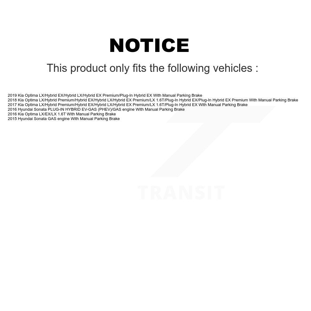 Kit de rotors de frein à disque à fente de forage avant et arrière, pour Hyundai Sonata Kia Optim