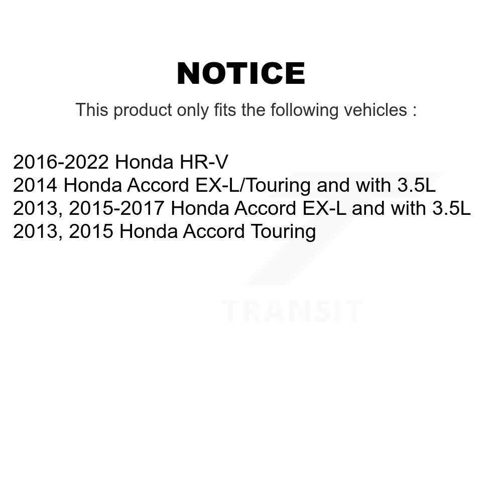Kit de plaquettes en céramique pour Rotor de frein à disque, fente percée, revêtement avant, pour Honda HR-V Accor