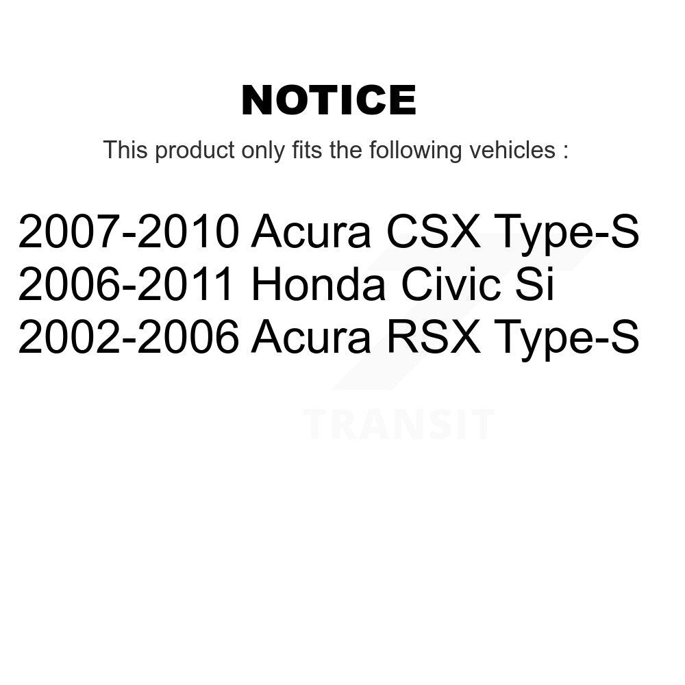 Kit de plaquettes en céramique pour Rotors de frein à disque, fente de perçage avant, pour Honda Civic Acura CSX RS