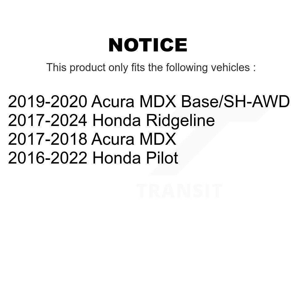 Kit de plaquettes en céramique pour Rotor de frein, fente de perçage avant, pour Honda Pilot Ridgeline Acura MD