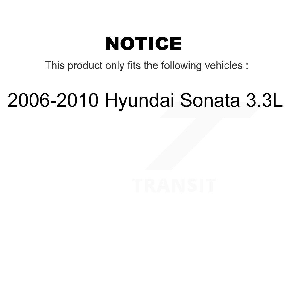 Kit de plaquettes en céramique pour Rotor de frein à fente avant percée, pour Hyundai Sonata 2006 2010 3.3