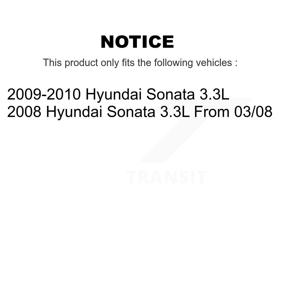 Kit de Rotor de frein à disque à fente percée avec tampons en céramique avant et arrière, pour Hyundai Sonata 3.3