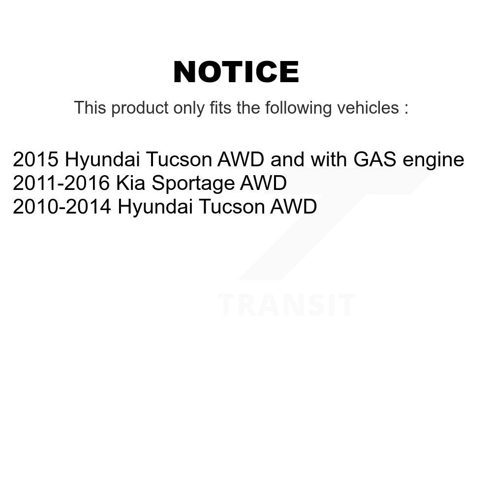 Kit de rotors de frein à disque à fente percée avec tampons en céramique avant et arrière, pour Hyundai Tucson Ki