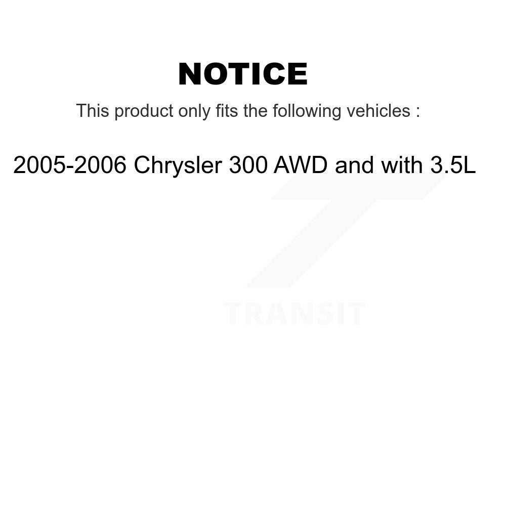 Kit de Rotor de frein à fente de forage de tampon en céramique avant et arrière pour Chrysler 300 AWD avec 3.5