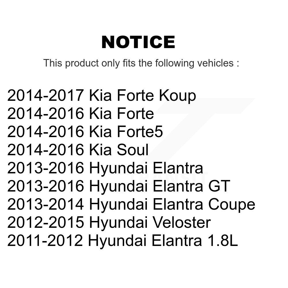 Rotor de frein à fente arrière percé et Kit de plaquettes en céramique pour Hyundai Elantra Kia Forte G