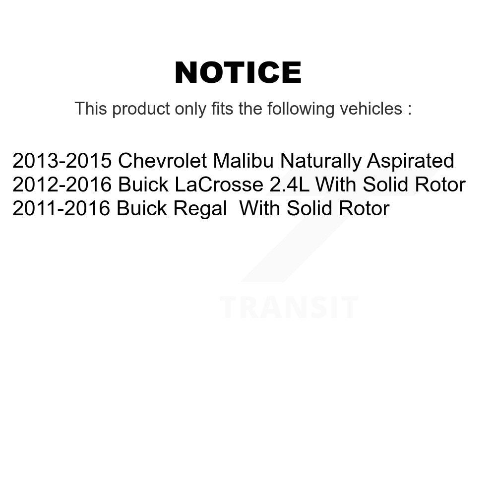 Rotor de frein à fente arrière percé et Kit de plaquettes en céramique pour Chevrolet Malibu Buick Rega
