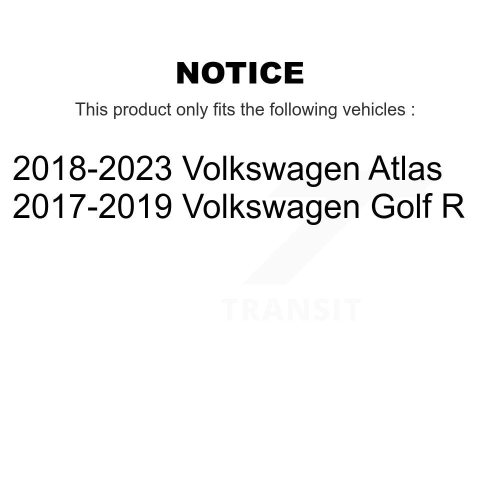 Rotor de frein à disque à fente arrière et Kit de plaquettes en céramique pour Volkswagen Atlas Golf