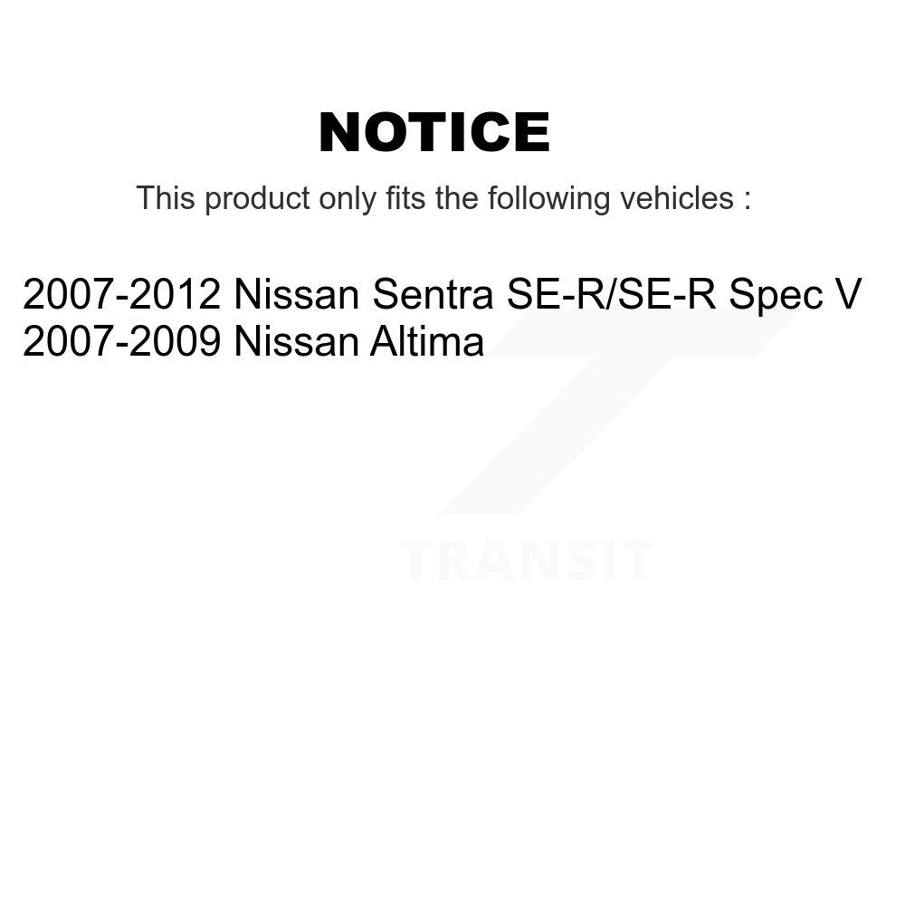 Kit de plaquettes en céramique pour Rotor de frein à disque, fente de perçage à revêtement arrière, pour Nissan Sentra Altim