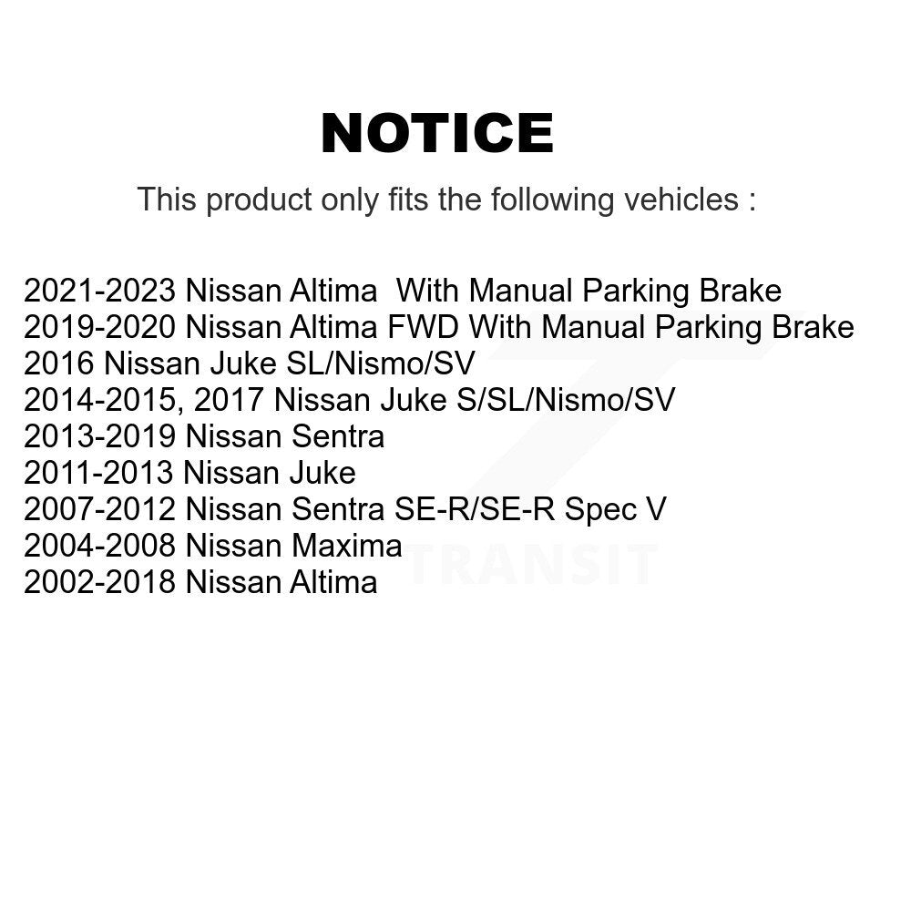 Kit de plaquettes en céramique pour Rotor de frein, fente de perçage arrière, pour Nissan Sentra Altima Juke Maxim