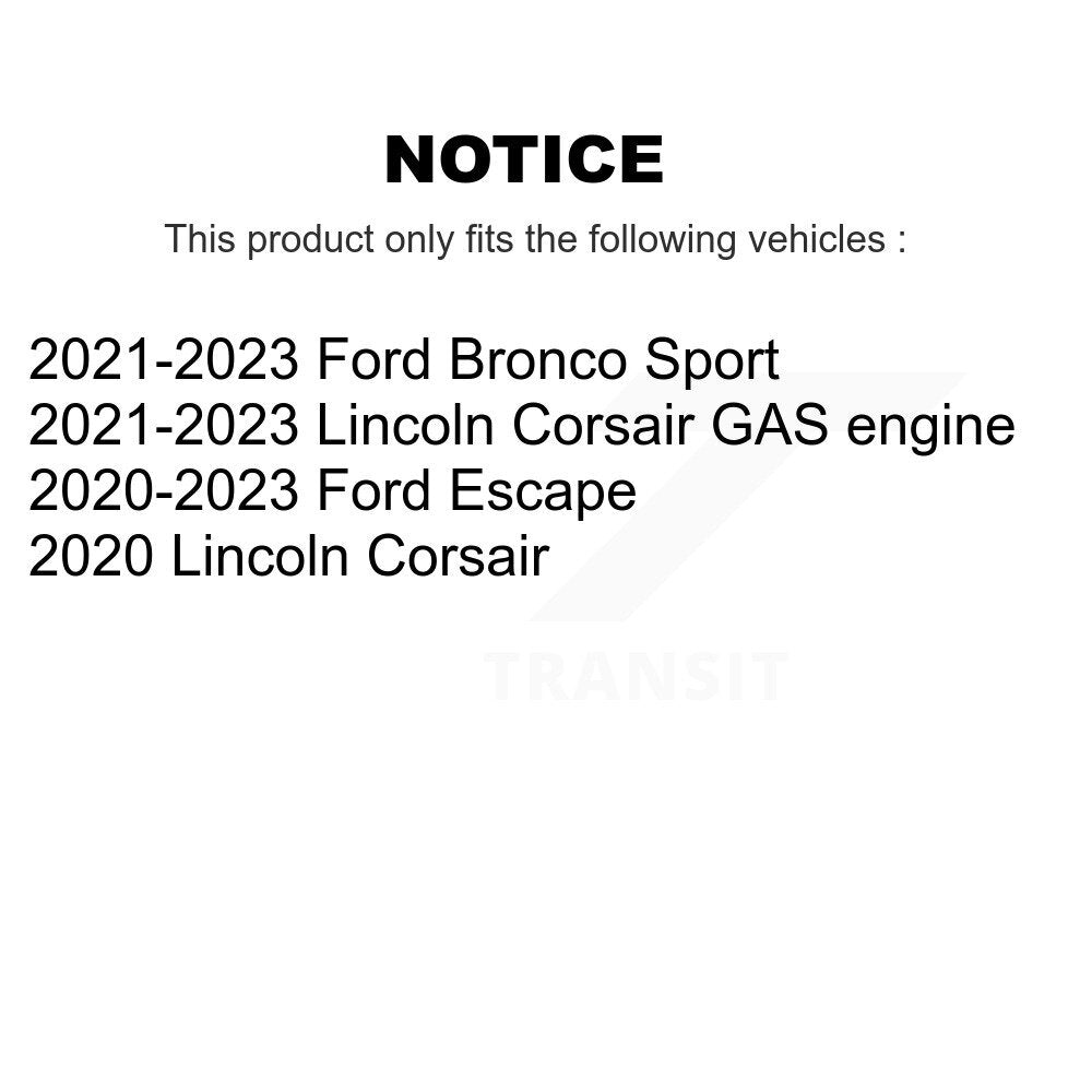 Kit de plaquettes en céramique pour Rotor de frein à disque, fente avant percée, pour Ford Escape Bronco Spor