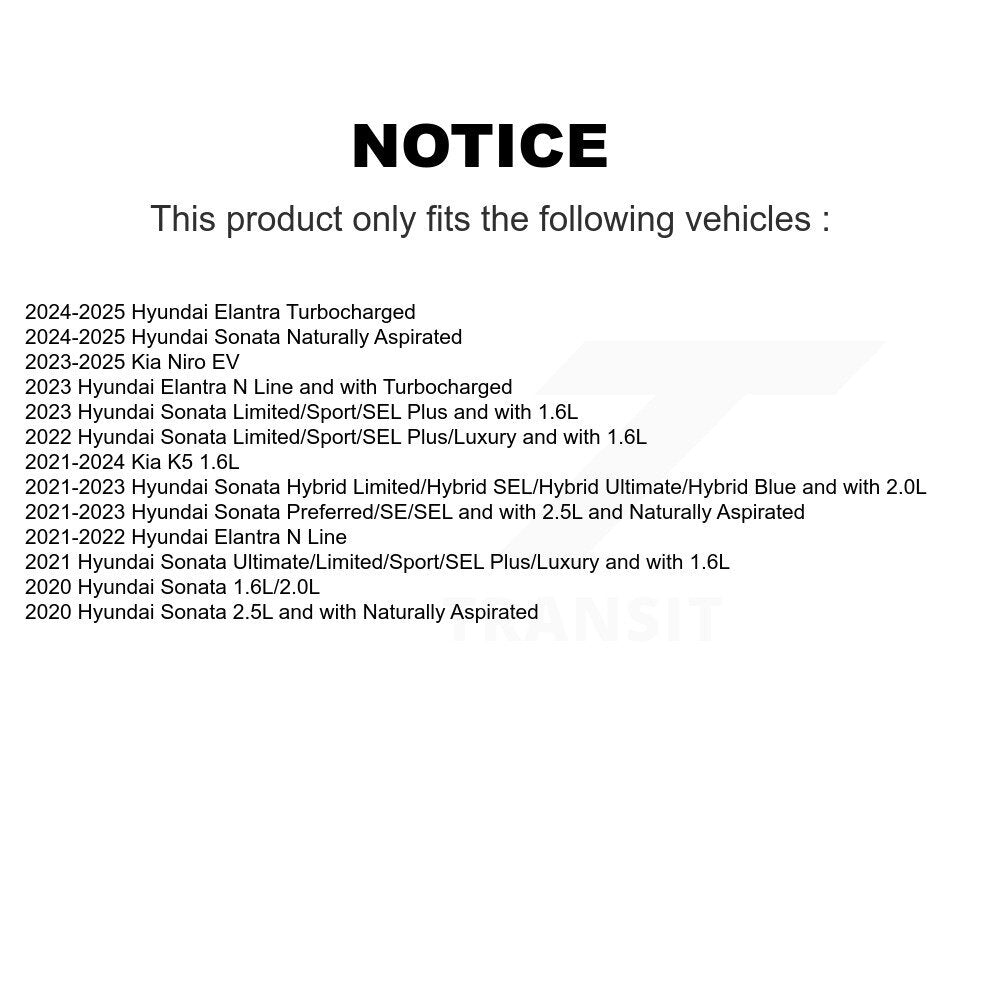 Kit de plaquettes en céramique pour Rotor de frein, fente de perçage avant, pour Hyundai Elantra Sonata Kia Nir