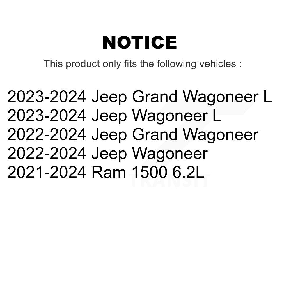 Kit de plaquettes en céramique pour Rotor de frein à fente arrière, pour Ram 1500 Jeep Wagoneer Grand