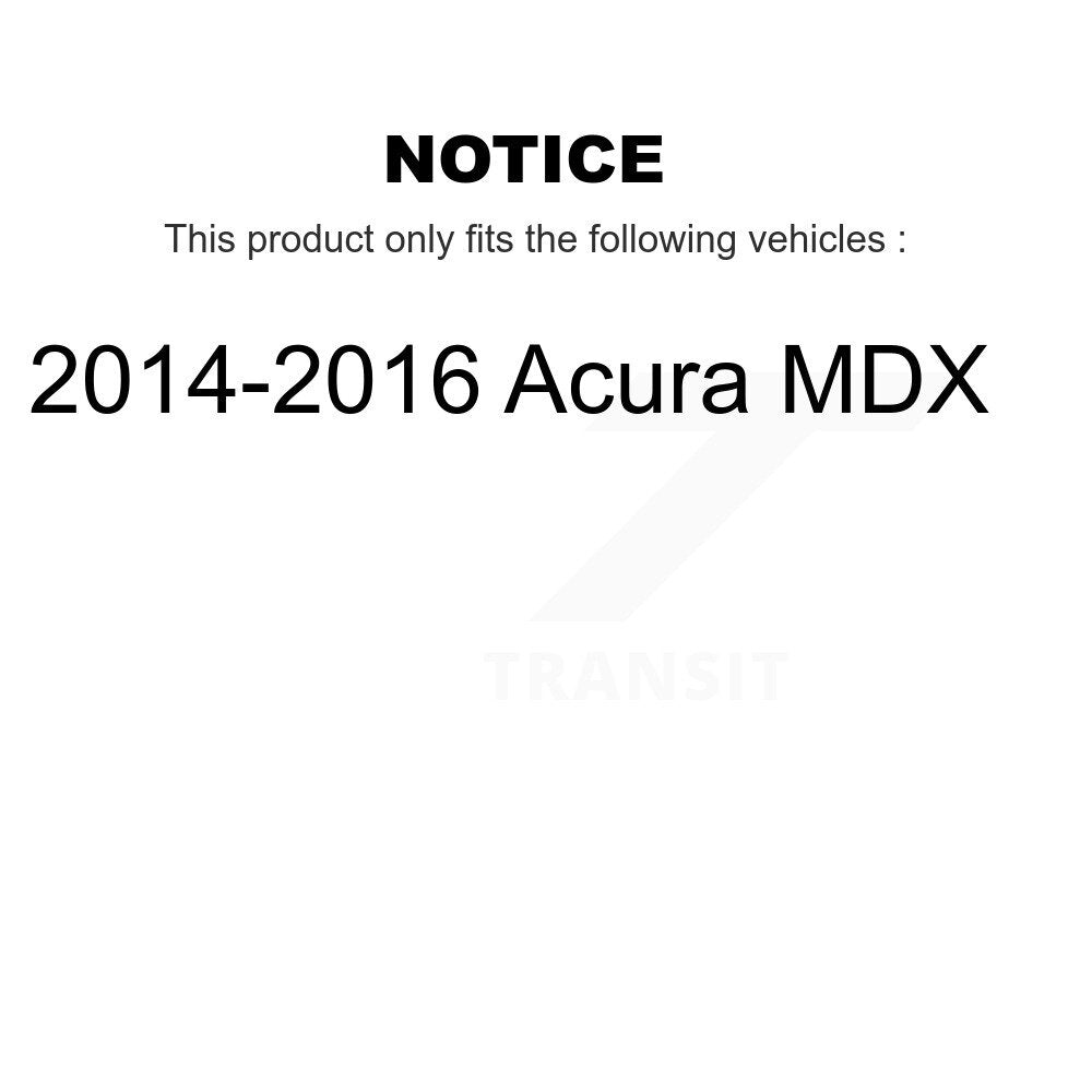 Kit de chaussures de stationnement à disques arrière, Rotors percés et fendus, plaquettes en céramique, pour Acura MDX