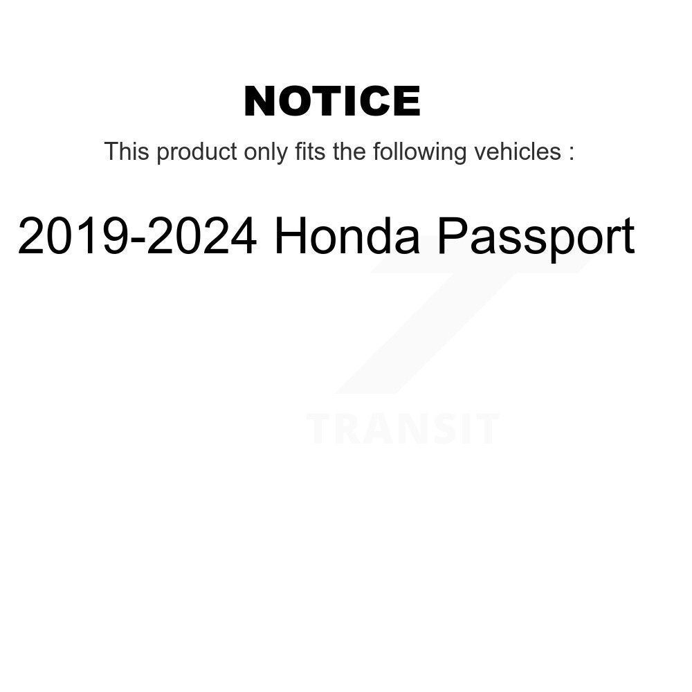 Kit de plaquettes en céramique pour Rotor de frein à fente avant et arrière, pour Honda Passpor 2019 – 2024