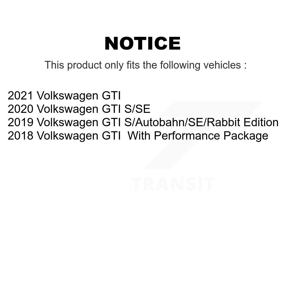 Kit de plaquettes en céramique pour Rotor de frein à disque, fente de perçage avant et arrière, pour Volkswagen GT