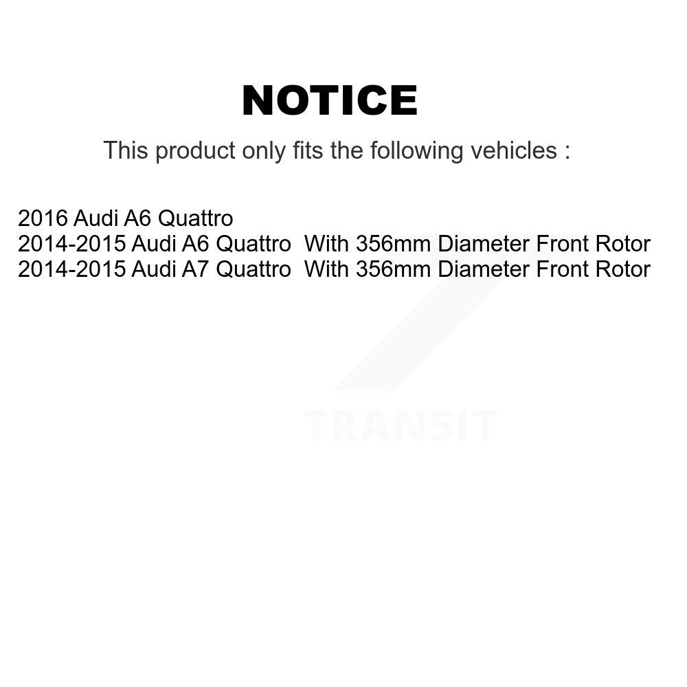 Kit de plaquettes en céramique pour Rotors de frein à disque à fente avant et arrière, pour Audi A6 Quattro A