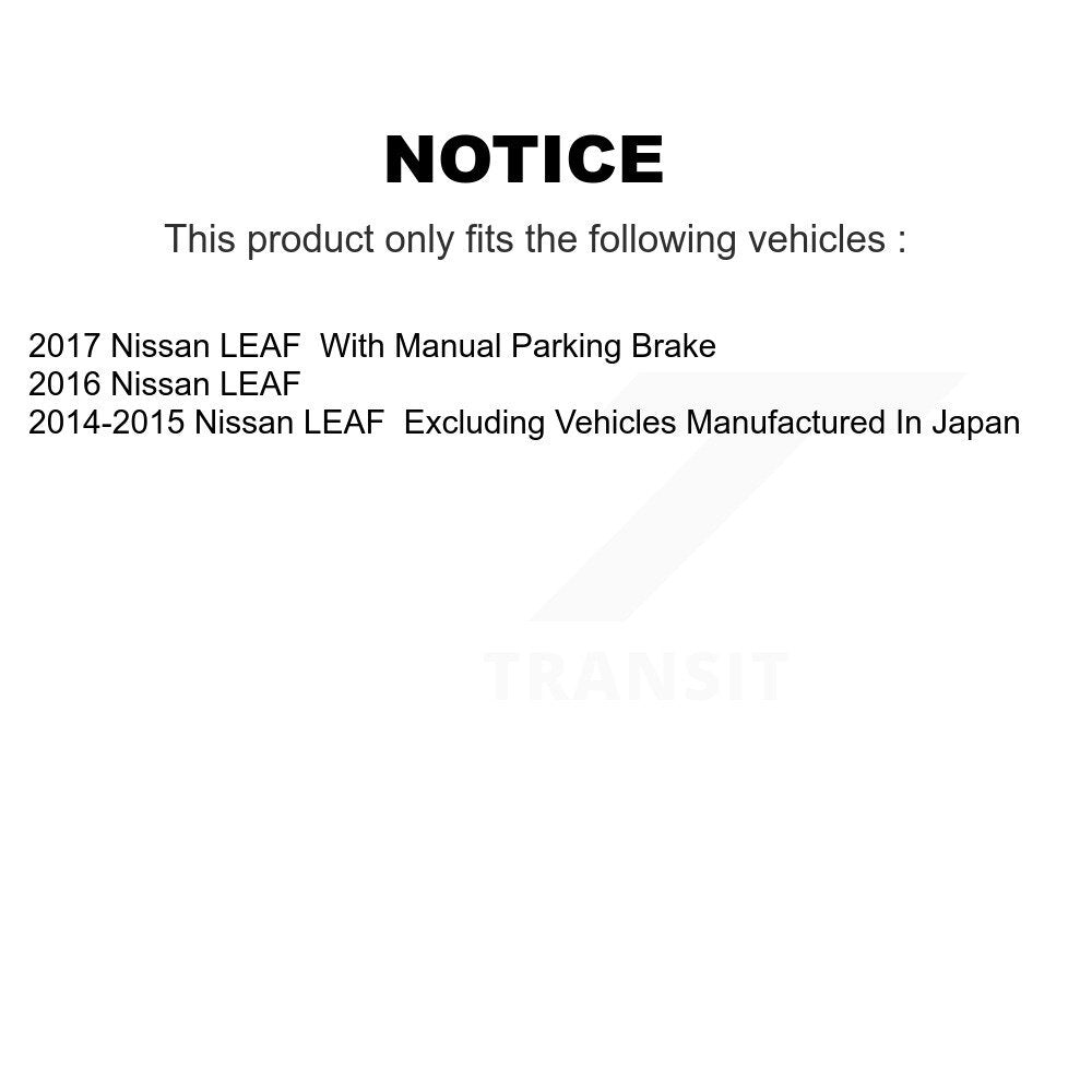 Kit de plaquettes en céramique pour rotors de frein à disque à fente avant et arrière, pour Nissan LEA