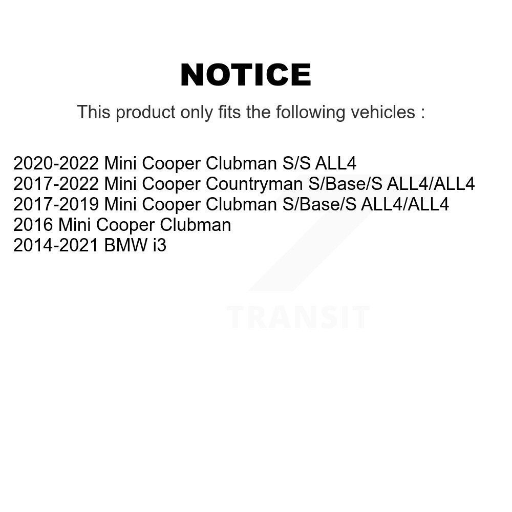 Kit de plaquettes en céramique pour Rotor de frein à fente arrière, pour Mini Cooper Countryman Clubma