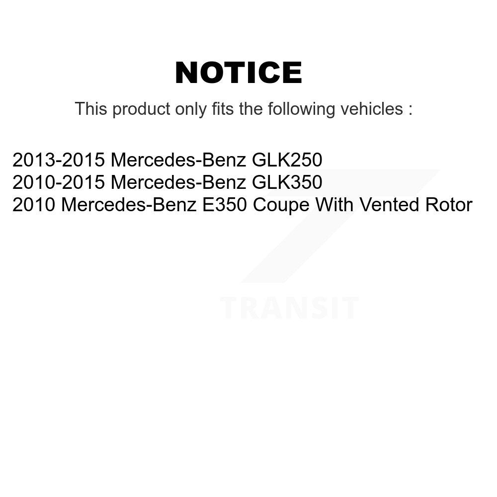 Kit de plaquettes en céramique pour Rotor de frein, fente de perçage arrière, pour Mercedes-Benz GLK350 GLK250 E35