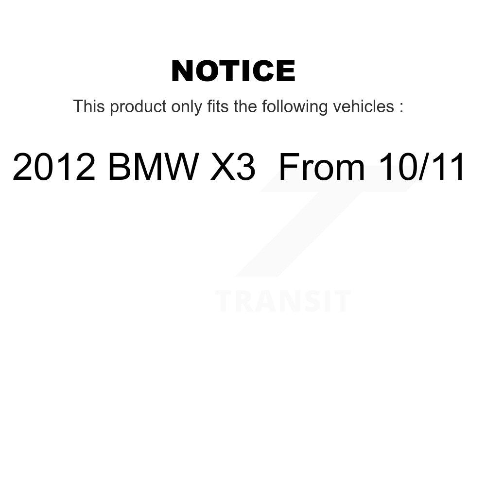 Kit de plaquettes en céramique pour Rotor de frein à disque, fente de perçage pour manteau arrière, pour BMW X3 2012 à partir de 10 1