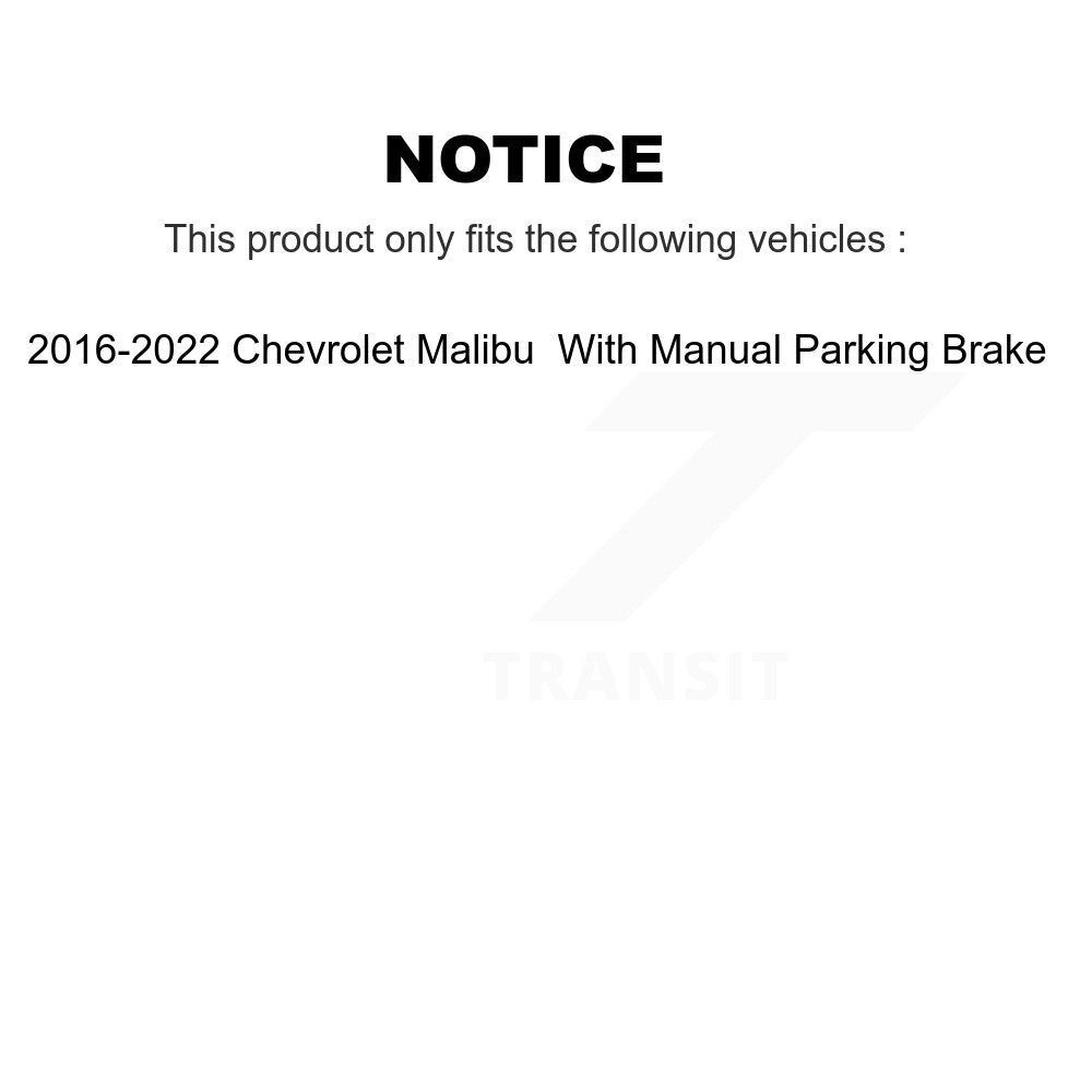 Rotor de frein à disque à fente percée avec revêtement arrière et Kit de plaquettes en céramique pour Chevrolet Malib