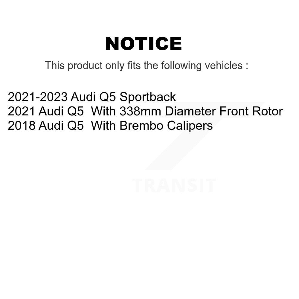 Kit de plaquettes en céramique pour Rotor de frein à disque, fente percée, revêtement avant, pour Audi Q5 Sportbac