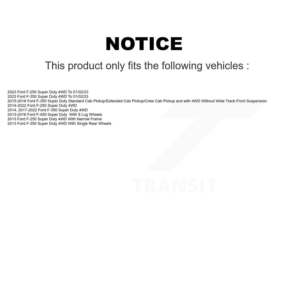 Rotor de frein à fente percée avant et Kit de plaquettes semi-métalliques pour Ford F-350 Super Dut
