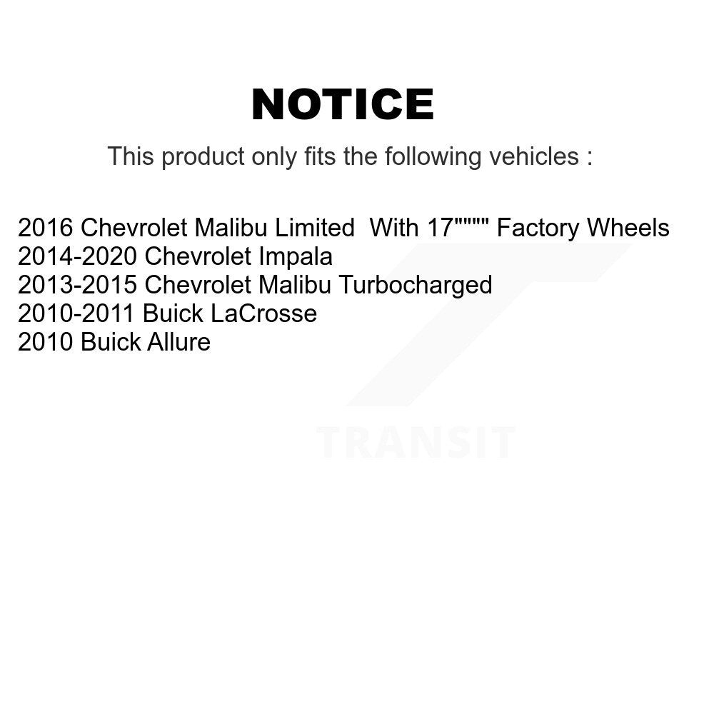 Rotor de frein à fente percée avant et arrière et Kit de plaquettes semi-métalliques pour Chevrolet Malib