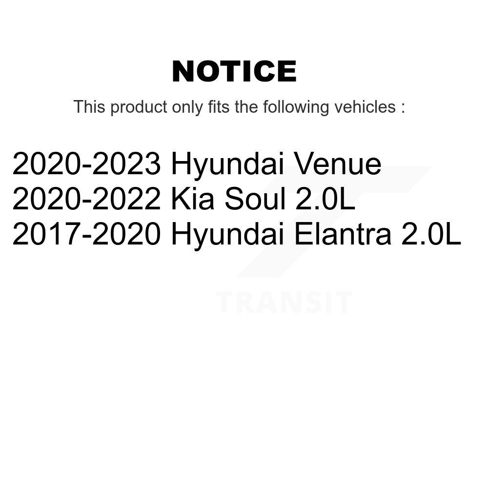Rotors de frein à fente arrière, Kit de plaquettes semi-métalliques pour Hyundai Elantra Venue Ki