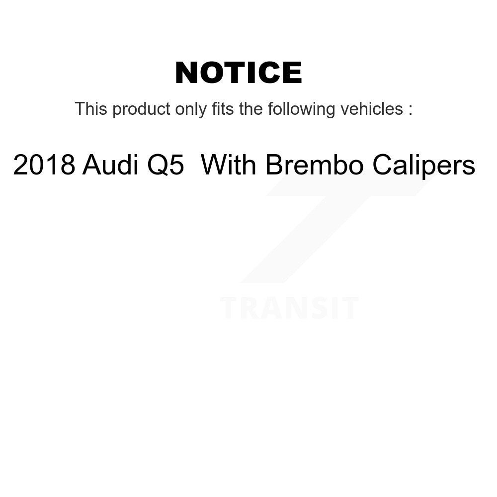 Kit de plaquettes semi-métalliques pour Rotors de frein à disque, fente de perçage avant et arrière, pour Audi Q