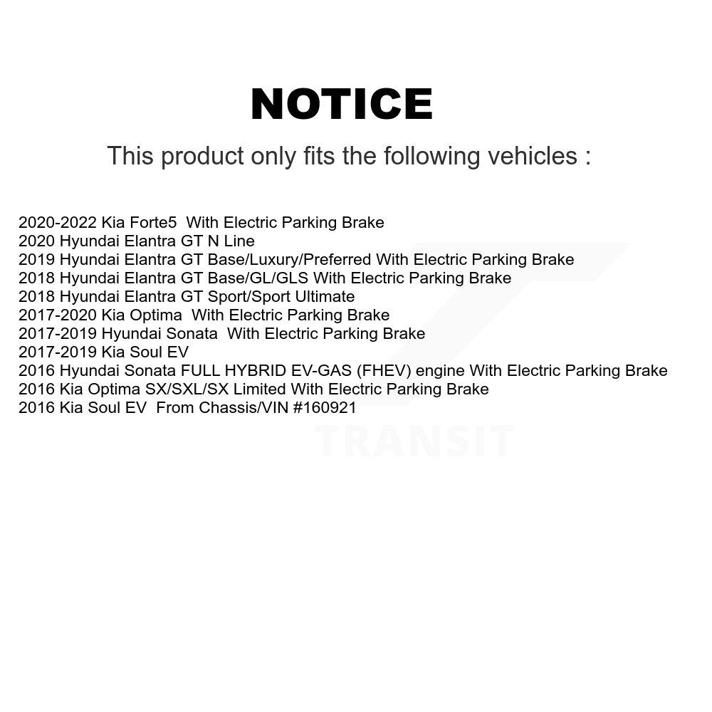 Kit de plaquettes semi-métalliques de Rotor de frein de fente de forage arrière pour Hyundai Kia Sonata Elantr