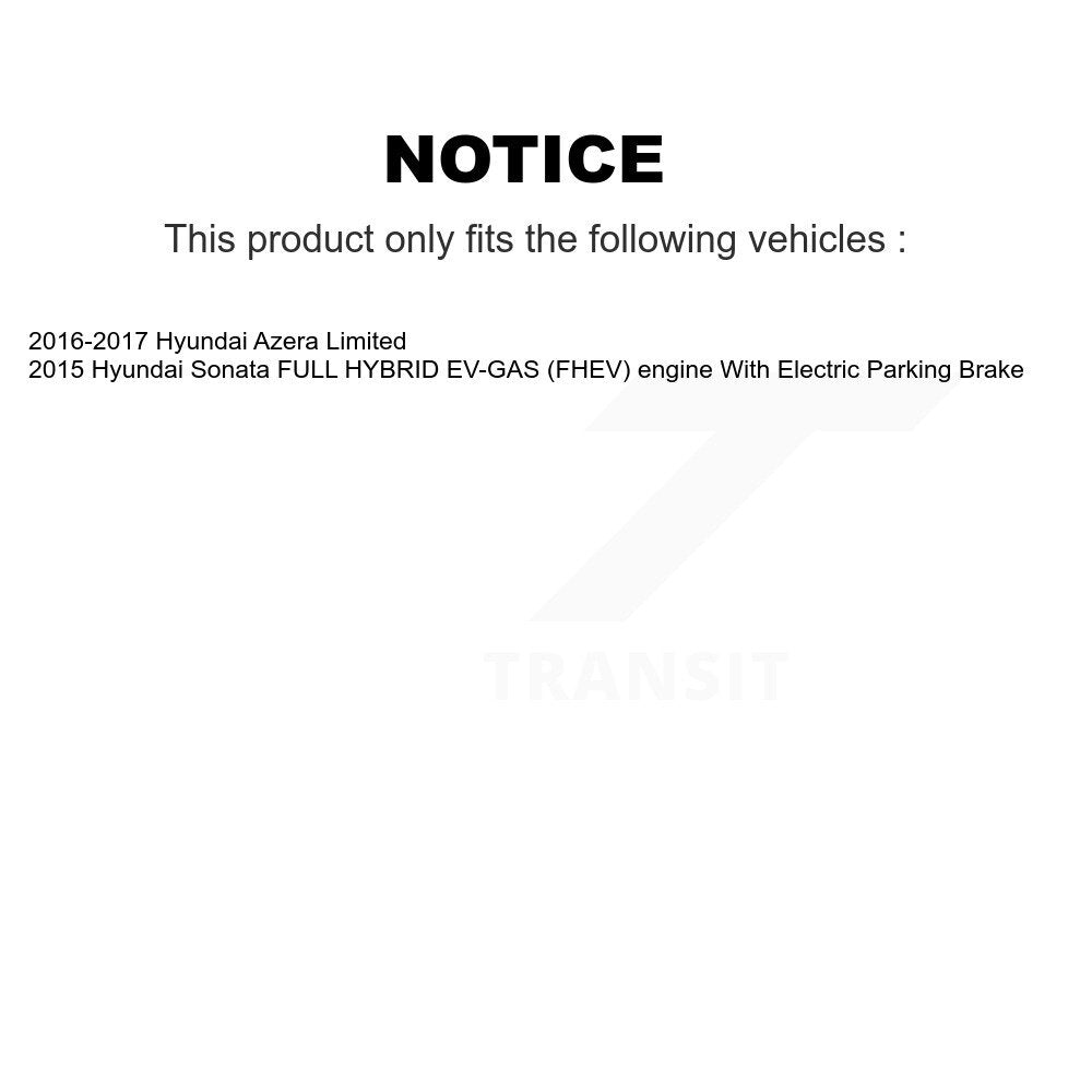 Kit de plaquettes semi-métalliques et de patins de stationnement pour disques arrière percés et fendus