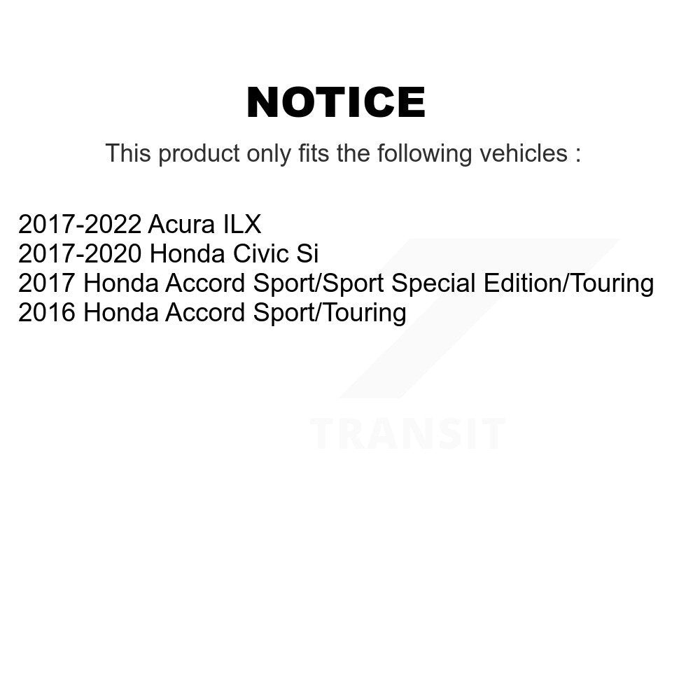 Kit de plaquettes de frein en céramique, Rotors de frein à fente avant percés pour Honda Civic Accord Acura IL