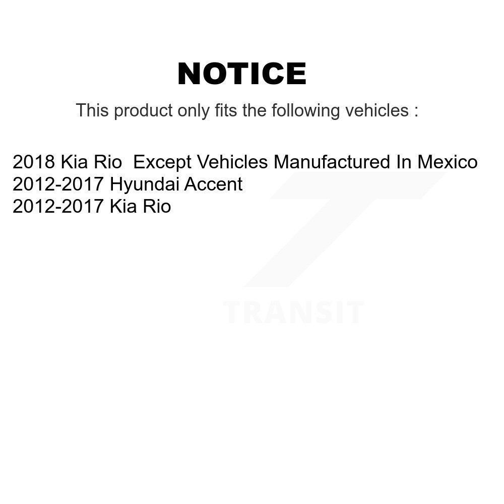 Kit de plaquettes en céramique pour Rotor de frein à disque, fente de perçage pour manteau arrière, pour Hyundai Accent Kia Ri