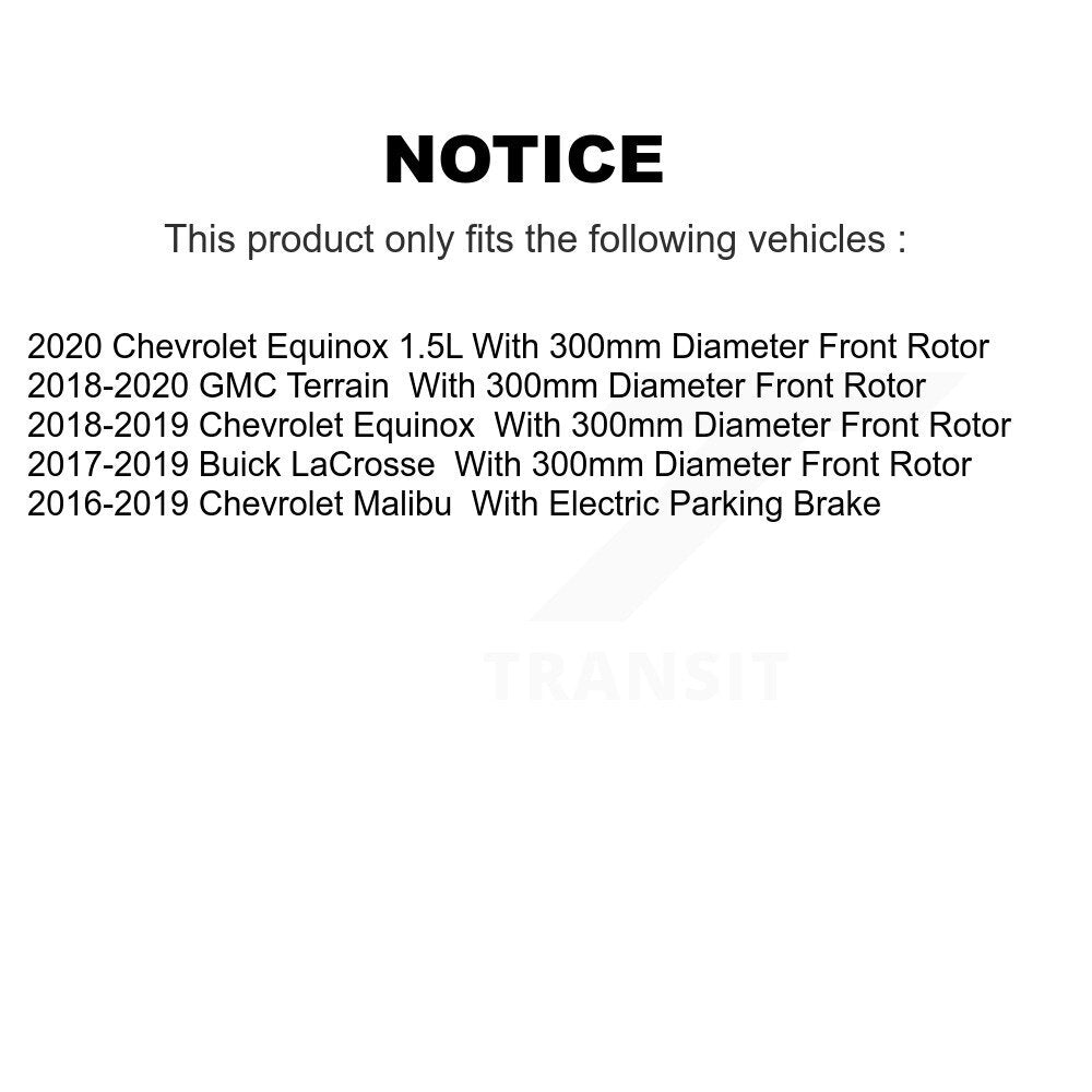 Kit de plaquettes en céramique pour Rotor de frein à disque, fente de perçage avant et arrière, pour Chevrolet Equinox GM