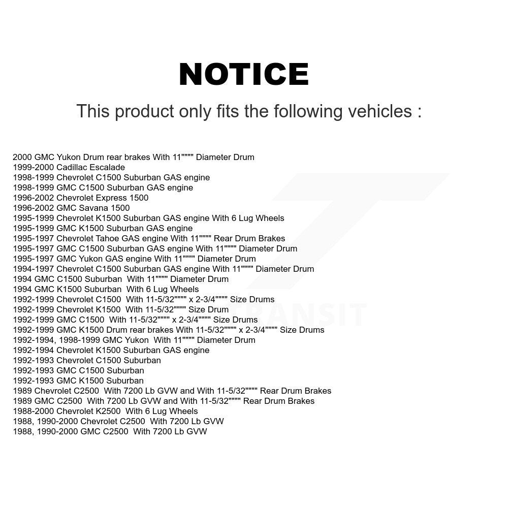 Kit de plaquettes de frein semi-métalliques avant et arrière, pour Chevrolet GMC K1500 C150