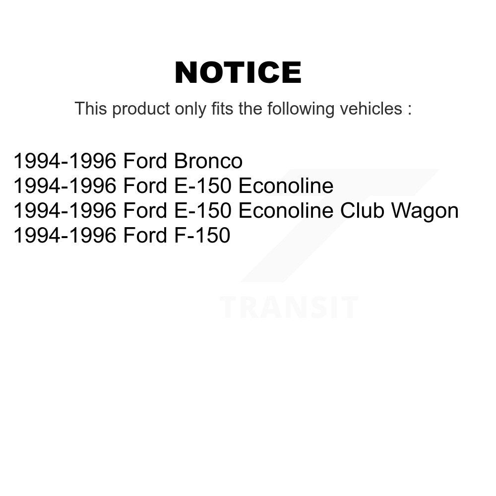 Kit de plaquettes de frein et chaussures de tambour semi-métalliques avant et arrière, pour Ford F-150 Bronco E-15