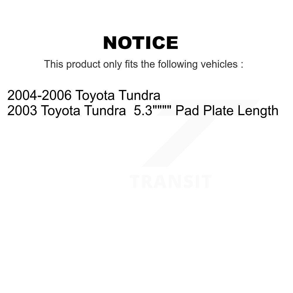 Kit de plaquettes de frein et chaussures de tambour semi-métalliques avant et arrière, pour Toyota Tundra
