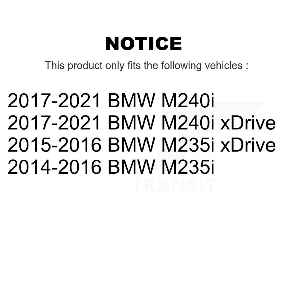 Kit de plaquettes de frein et chaussures de stationnement semi-métalliques avant et arrière, pour BMW M240i xDrive