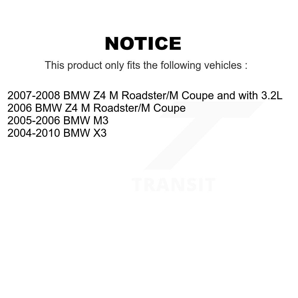 Kit de plaquettes de frein et chaussures de stationnement semi-métalliques avant et arrière, pour BMW X3 Z4 M3